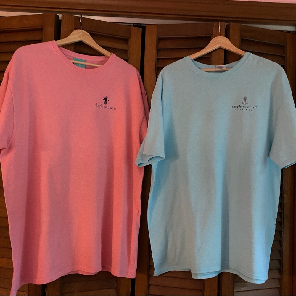 Simply Southern blue tee